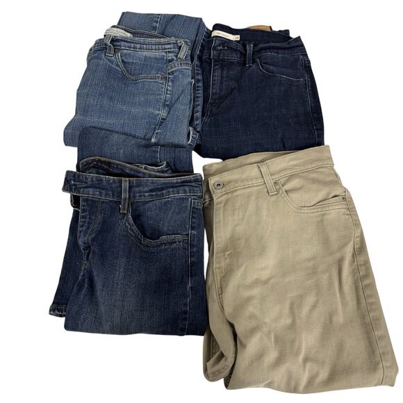 Levi’s jeans / Capris Mismatched Lot Of 4 Women’s Reseller Lot 10m, 12, 16, 28 - Picture 1 of 7
